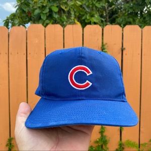 Vintage Chicago Cubs Twins Enterprise Snapback Hat MLB 90s